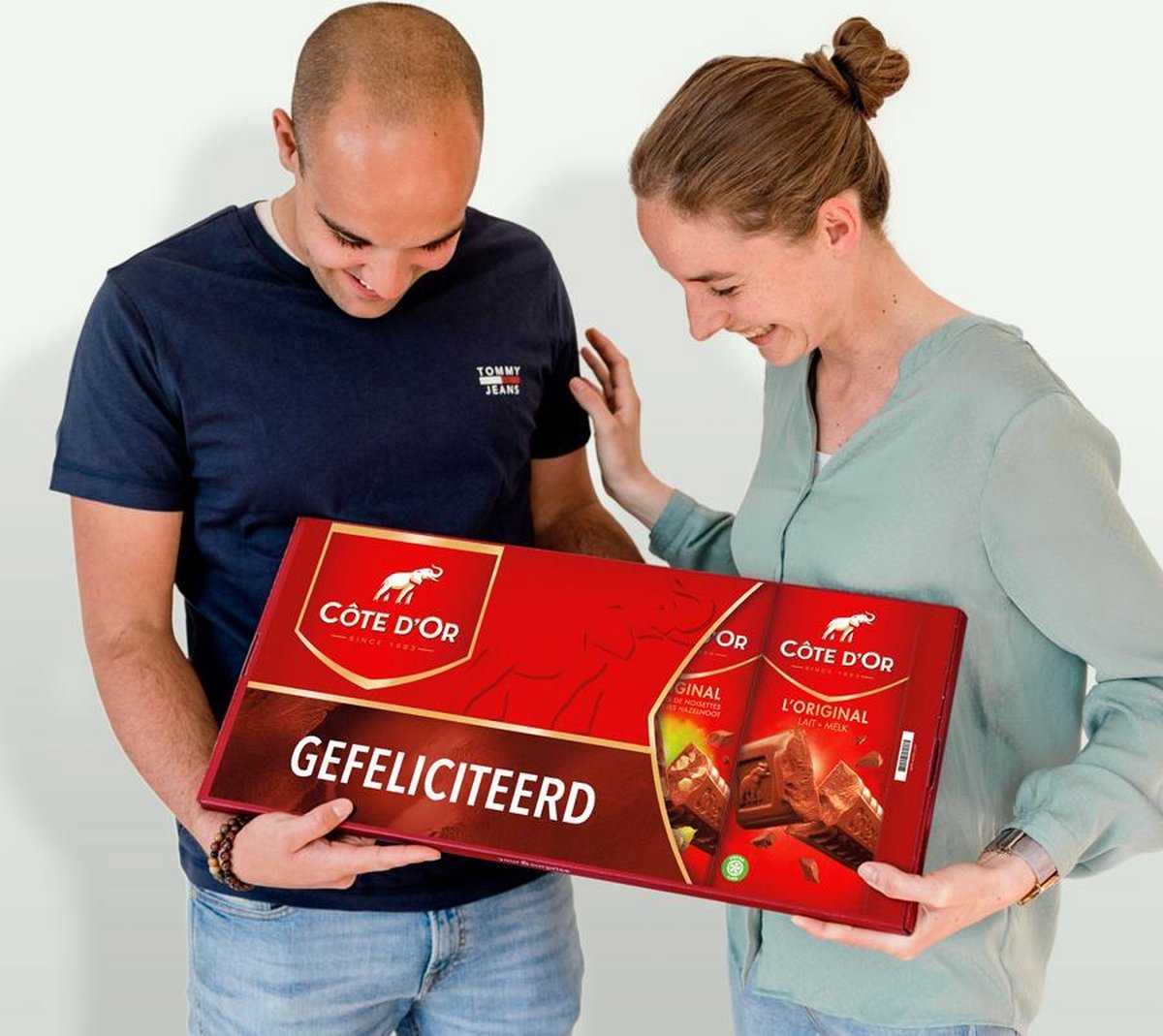"Gefeliciteerd!" Mega Côte d'Or - XL Chocoladereep