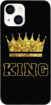 ADEL Siliconen Back Cover Softcase Hoesje Geschikt voor iPhone 13 Mini - King Koning