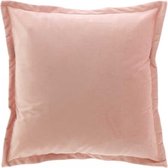 Unique Living | Kussen Kylie 45x45cm old pink | Kussen woonkamer of slaapkamer