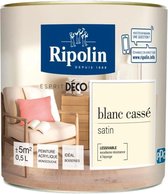 RIPOLIN All Pieces Muurverf - Gebroken wit satijn, 0,5L