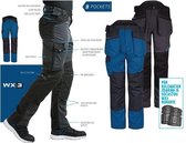 Portwest T702 - WX3 Broek met holsterzakken Mol grijs Maat:36 M/L +gratis kniestukken