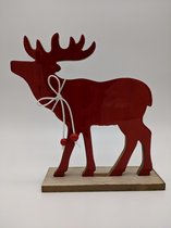 SimplyD-Moose-wood-red-Hauteur20cm