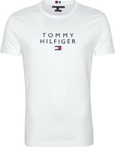 Tommy Hilfiger Logo Flag T-shirt Wit - maat XL