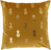 Unique Living | Kussenhoes Pineapple 45x45cm mellow yellow