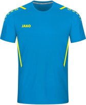 Jako Challenge Shirt Korte Mouw Dames - Jako Blauw / Fluogeel