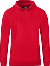 Jako Organic Sweater Met Kap Heren - Rood | Maat: M