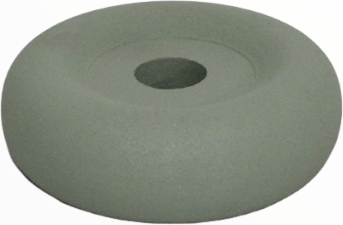 Branded by Kandelaar - Disk - Jade groen - 3,5 cm hoog - Metaal