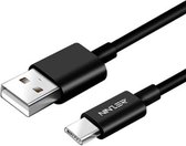 Ninzer USB-C Oplaadkabel - Datakabel - USB A naar USB-C - 3m- Zwart