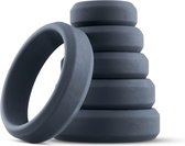 Boners - Lot de 6 anneaux péniens/testiculaires - Silicone