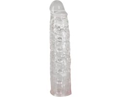 Transparante en verlengende penis sleeve
