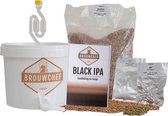 BrouwChef Bierbrouwpakket - Startpakket Black IPA- Zelf Bier Brouwen - Bier Brouwen Startpakket - Origineel Cadeau