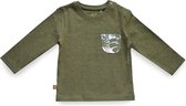 Frogs and Dogs - Shirt met zakje Jungle Khaki - Khaki - Maat 56 - Jongens, Meisjes