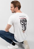 DEELUXE T-shirt met schedel CLEMSON Natural