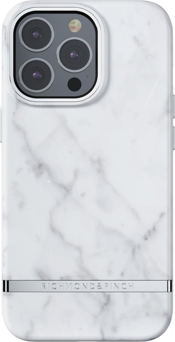 Richmond & Finch White Marble hoesje voor iPhone 13 Pro - Wit
