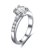 Di Lusso - Ring Istres - Zirkonia - Zilver 925 - Dames - 19.00 mm