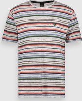 Twinlife T-shirt Tee Coloured Stripe Tw12505 844 Shark Skin Mannen Maat - 4XL