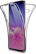 DrPhone Samsung S10 Lite Dual TPU Case - 360 Graden Cover - 2 in 1 Hoes - Volledige Bescherming - Transparant