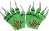 Halloween Groene monster handschoenen