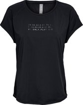 Only Play Seja Loose SS  Sportshirt - Maat S  - Vrouwen - zwart