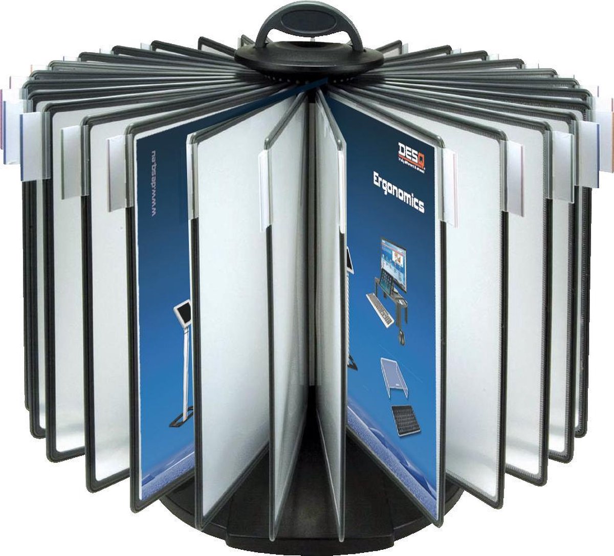 DESQ® - 4509 - Document Display - Draait 360° - 30 panelen