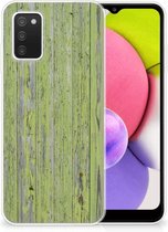 Cover Case Geschikt voor Samsung Galaxy A03S Smartphone hoesje Green Wood