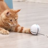 Elektrisch Automatisch Interactief kattenspeeltje - Zelfdraaiende bal met veer - USB - LED