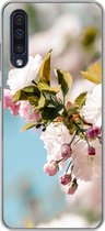 Geschikt voor Samsung Galaxy A50 hoesje - Bloemen - Bloesem - Lente - Siliconen Telefoonhoesje