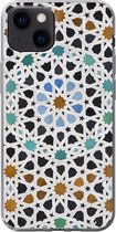 Geschikt voor iPhone 13 mini hoesje - Een Marokkaanse Mozaïekdetail - Siliconen Telefoonhoesje