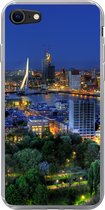 Geschikt voor iPhone 7 hoesje - Rotterdam - Nederland - Skyline - Siliconen Telefoonhoesje