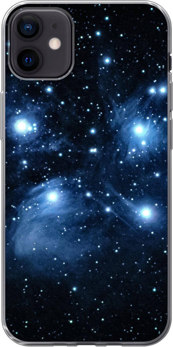 Telefoonhoesje Geschikt voor iPhone 12 mini hoesje - Universum - Planeten - Sterren - Jongens - Meisjes - Kinderen - Siliconen Telefoonhoesje Telefoonhoesje