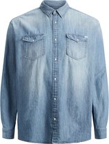 Jack & Jones Sheridan Shirt blue denim (Maat: 5XL)