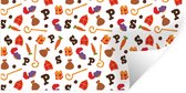 Muurstickers - Sticker Folie - Sinterklaas Decoratie - Sinterklaas - Sint - Kinderen - Jongens - Meisjes - Kind - 120x60 cm - Plakfolie - Muurstickers Kinderkamer - Zelfklevend Behang