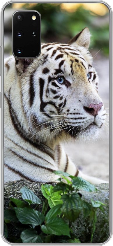 Coque Samsung Galaxy S20 Plus - Tigre - Wit - Sable - Siliconen