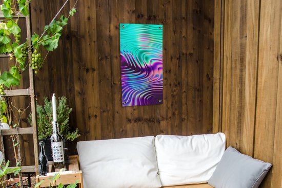 Poster de Jardin Art - Golf - Psychédélique - 40x80 cm - Décoration murale Extérieur - Poster Jardin - Toile Jardin - Poster Clôture - Tableau Jardin