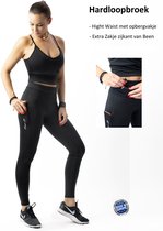 Feelj Hardloopbroek - High Waist  Met Opbergvakjes - S