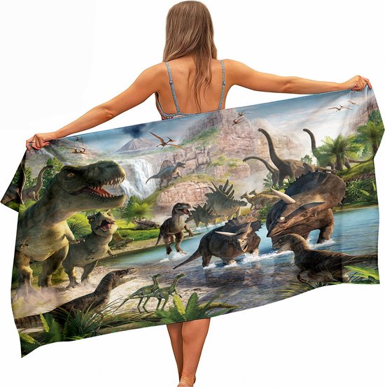 kan niet zien Bengelen bout Ulticool - Dinosaurus T-Rex - Handdoek Microvezel - Sneldrogend Badlaken –  160 x 80 cm... | bol.com