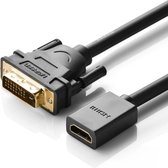 Ugreen DVI Male naar HDMI Female Adapter Kabel  (24+1) voor Monitor / HDTV (Zwart)