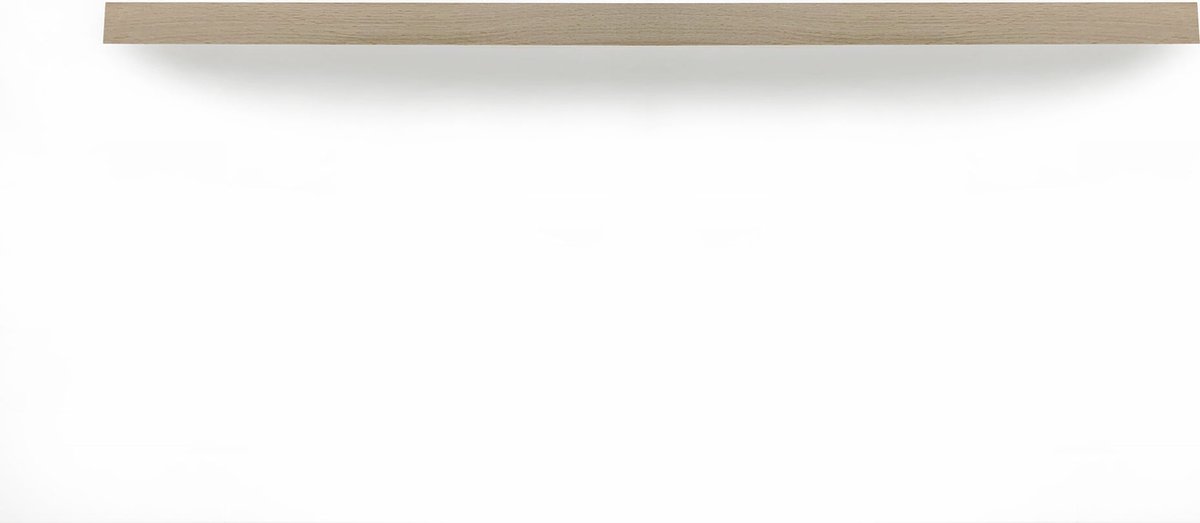 Zwevende wandplank 120 x 30 cm eiken recht - Wandplank - Wandplank hout - Fotoplank - Boomstam plank - Muurplank - Muurplank zwevend