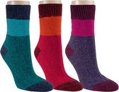 Luxe wollen sokken "HERFSTKLEUREN" – Warme sokken - 2 paar - Maat 35/38