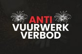 100x Anti Vuurwerk Verbod stickers - PyroProducts