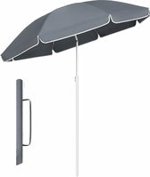 parasol-tuinparasol-UV-bescherming-160 cm opvouwbaar-Grijs