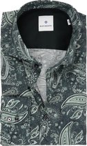 Blue Industry - Overhemd Paisley Groen - 42 - Heren - Slim-fit