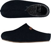 Heren instap slippers/pantoffels blauw maat 45-46