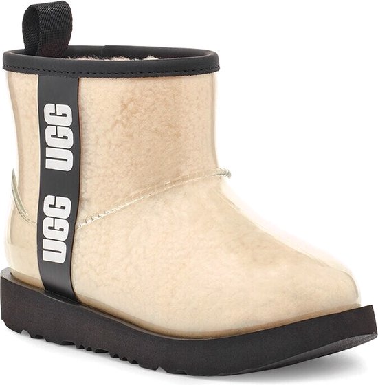 UGG Classic Clear Mini II Unisex Laarzen - Natural/Black - Maat 35 | bol.com