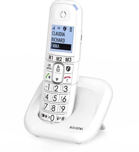 Alcatel XL785 DUO Téléphone analog/dect Identification de l'appelant Blanc