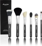 Boozyshop ® 6 pc Classic Starter Face Makeup Brush Set - Make up kwasten set - Zwart - 6-delig - Professionele make-up kwastenset - Foundation kwast - Poeder kwast - Concealer kwast
