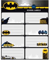 DC Comics Étiquettes Batman Adhésif Grijs/ Noir 16 Pièces