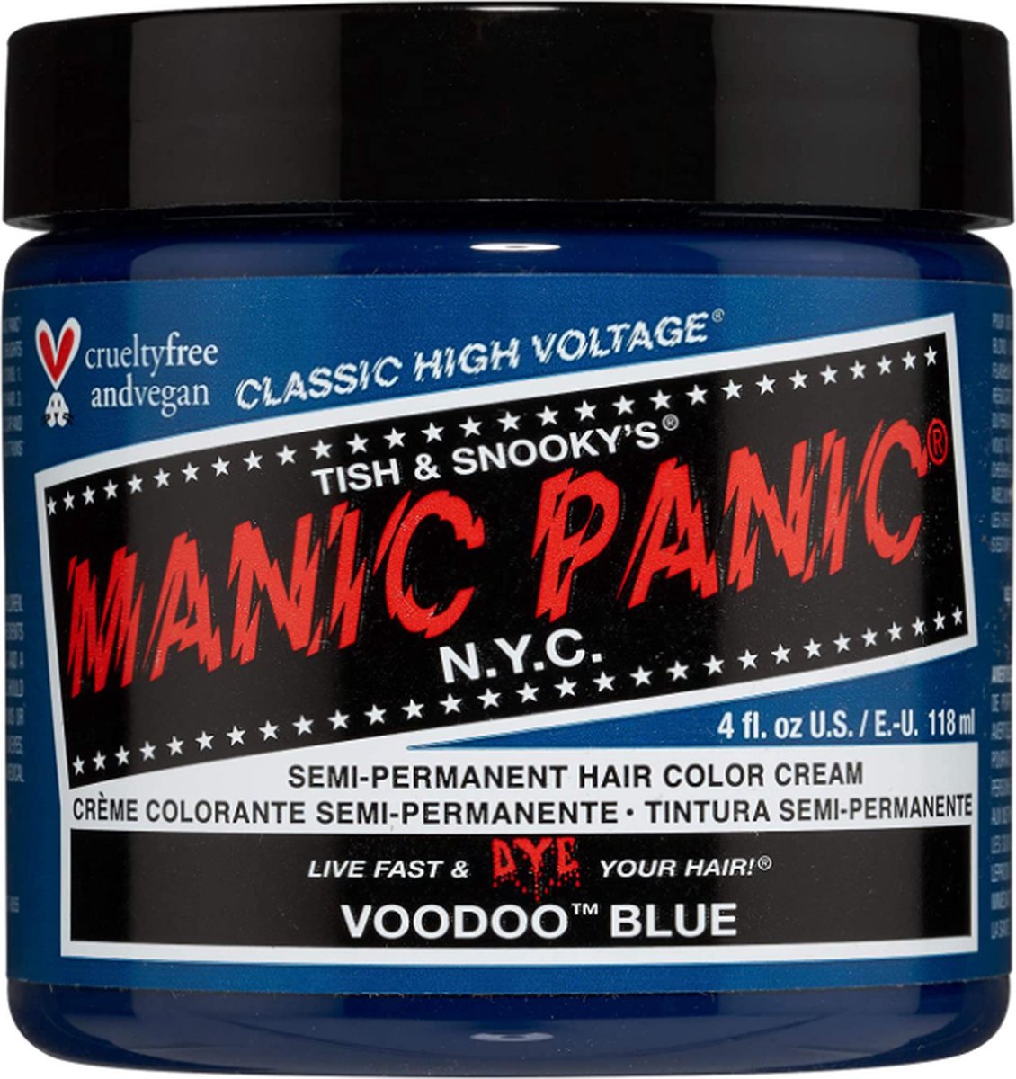 Manic Panic High Voltage Hair Colour Voodoo Blue 118ml