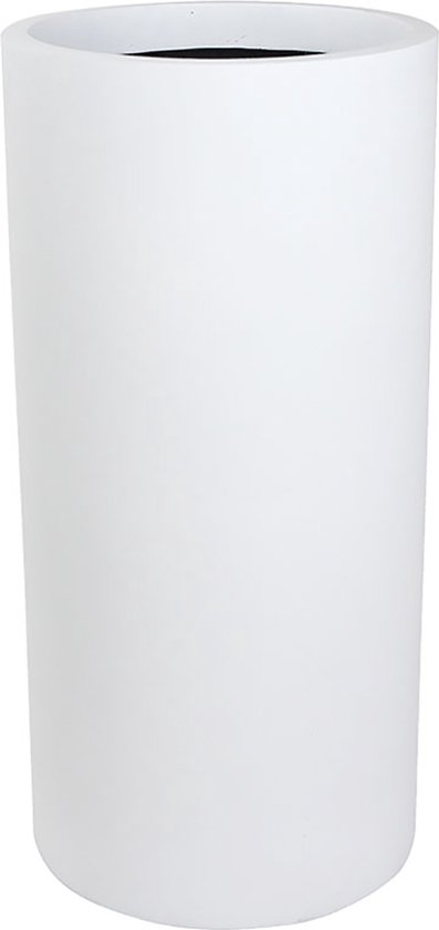 Onvermijdelijk hypothese onderdak Estrell vaas wit 70cm hoog | Hoge ronde mat witte vaas | Brede bloempot  plantenbak vazen﻿ | bol.com
