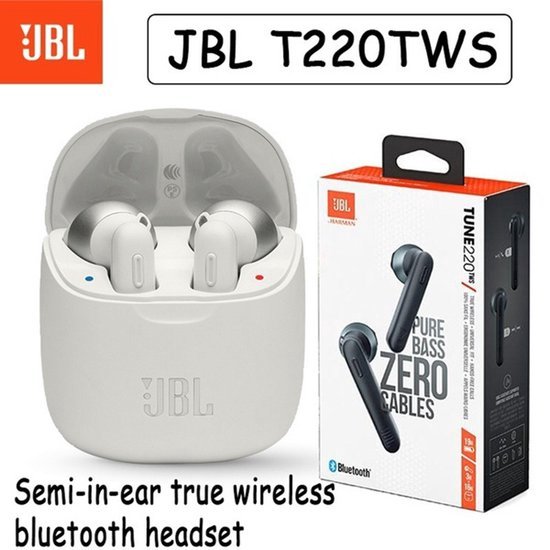 JBL Tune 220TWS - Volledig draadloze oordopjes- Wit - JBL